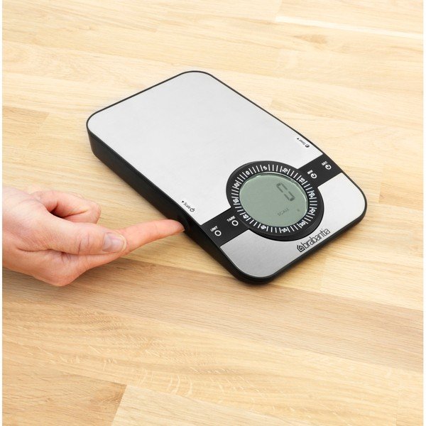 Timer fekete-fehér konyhai mérleg - Brabantia-image-1