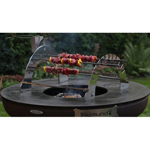 Krómozott acél grillező állvány Rotisserie Set – Remundi-image-4