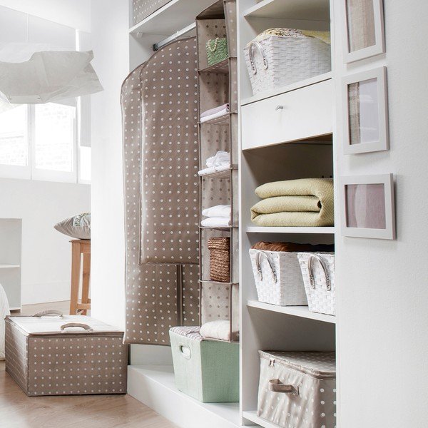 Dots bézs tároló, 50 x 70 cm - Compactor-image-3