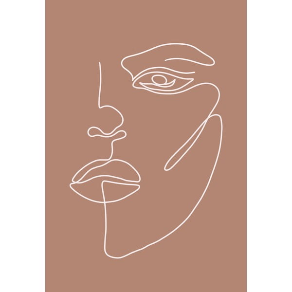 Poszter 29x41 cm Woman Face – Veronika Boulová