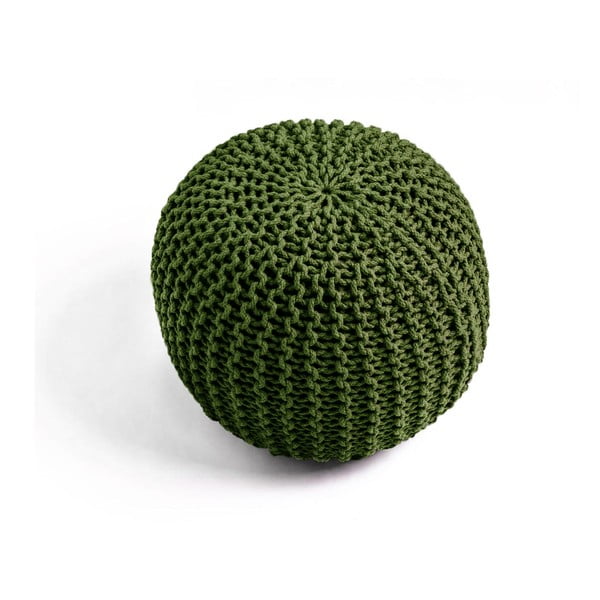 Olívazöld puff - Bonami Essentials-image-1