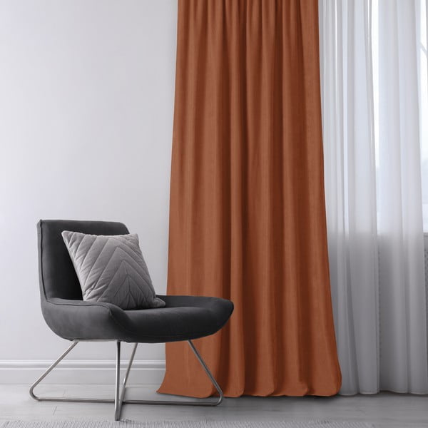 Téglavörös függöny 140x270 cm Milana – Homede-image-1