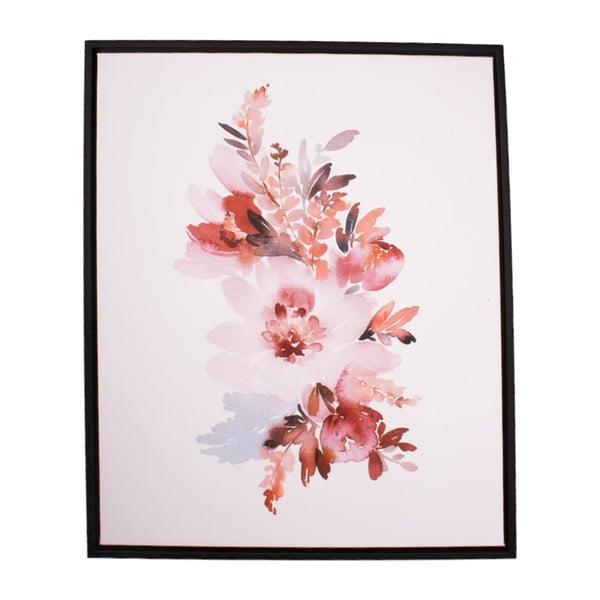 Pinky Flowers keretes fali kép, 40 x 50 cm - Dakls