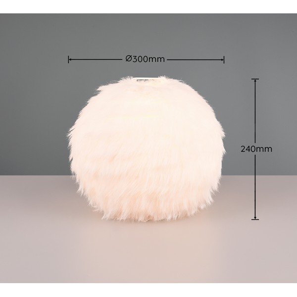 Krémszínű asztali lámpa (magasság 24 cm) Furry – Reality-image-3