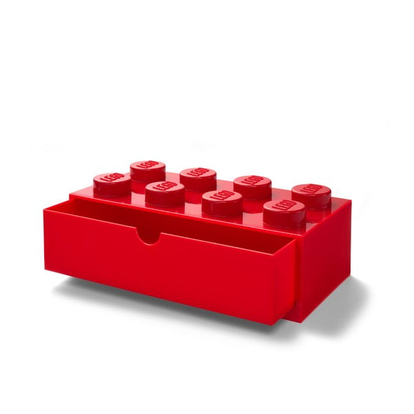 Piros, fiókos tárolódoboz, 31 x 16 cm - LEGO®-image-1