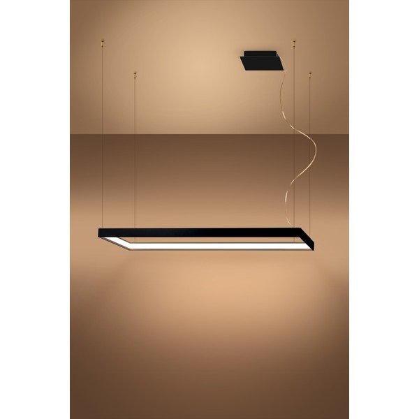 Fekete fém LED függőlámpa TUULA – Thoro-image-2