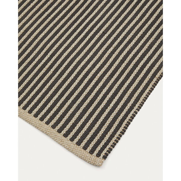 Fekete-bézs kültéri szőnyeg 160x230 cm Satanca – Kave Home-image-3