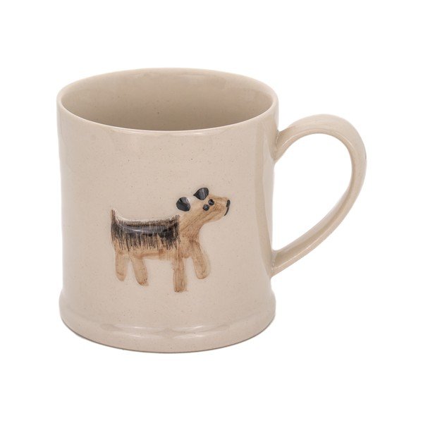 Bézs kerámia bögre 225 ml Dog – Sass & Belle