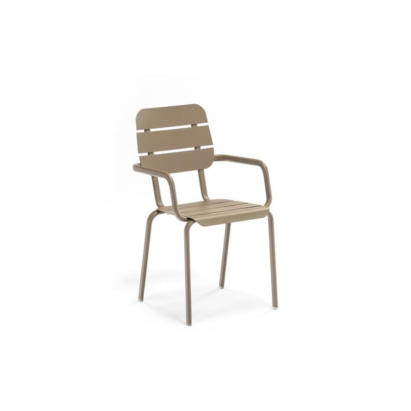 Barnásbézs fém kerti szék szett 4 db-os Alicante – Ezeis