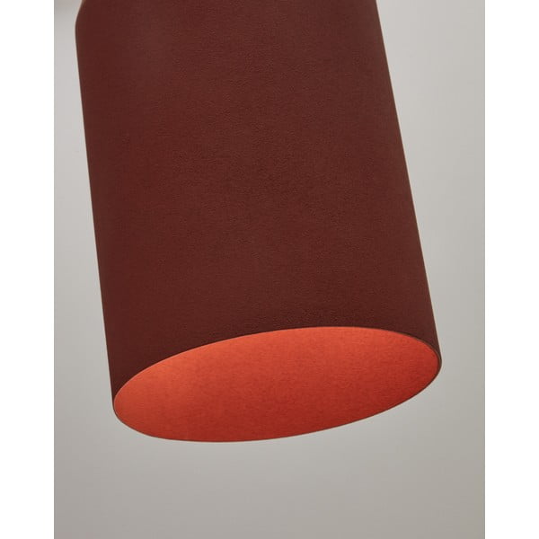 Terrakotta színű függőlámpa fém búrával ø 15 cm Peralta – Kave Home-image-4