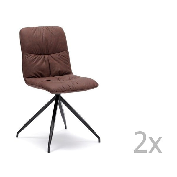 Galena barna szék, 2 darab - Design Twist