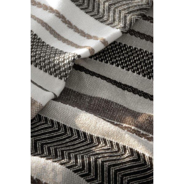 Barna pamutkeverék takaró 140x180 cm Luxor – Euromant-image-1
