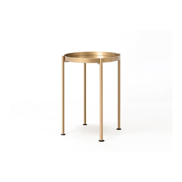 Hanna aranyszínű tárolóasztal, ⌀ 40 cm - Costum Form