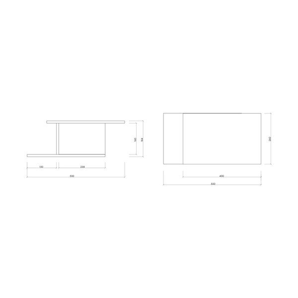 Natúr színű függő éjjeliszekrény tölgyfa dekorral Tann – noo.ma-image-2