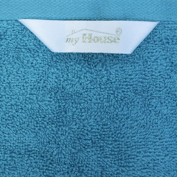 Kék pamut törölköző 50x100 cm Darwin – My House-image-3