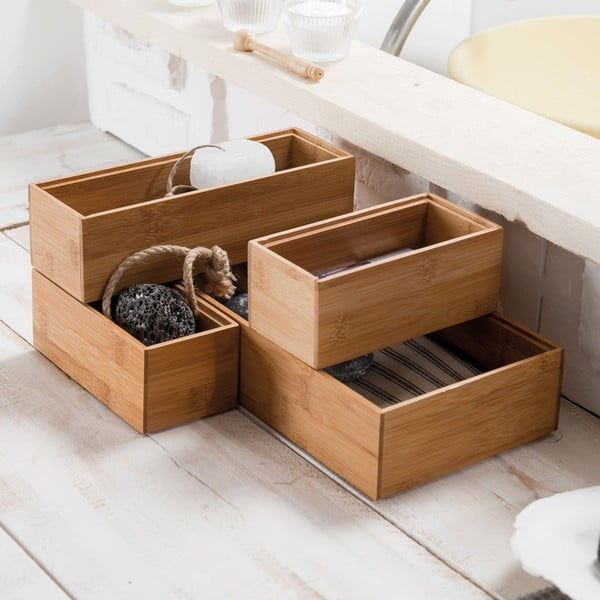 Woody bambusz rendszerező, 30 x 15 x 6,35 cm - Compactor-image-1