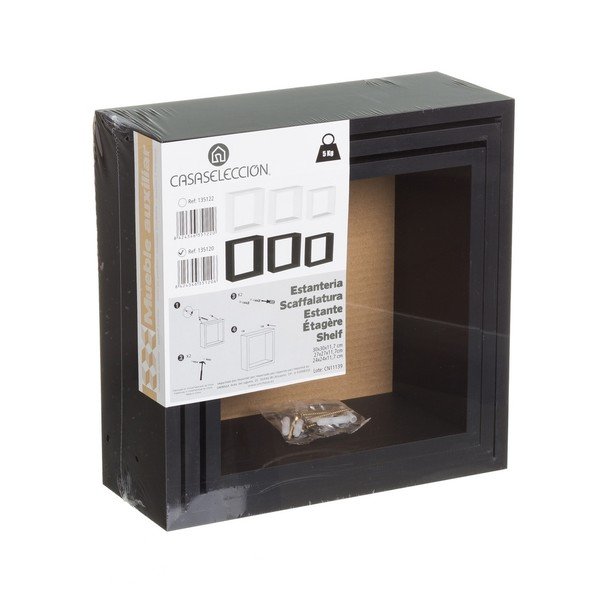 Fekete polc készlet 3 db-os – Casa Selección-image-3