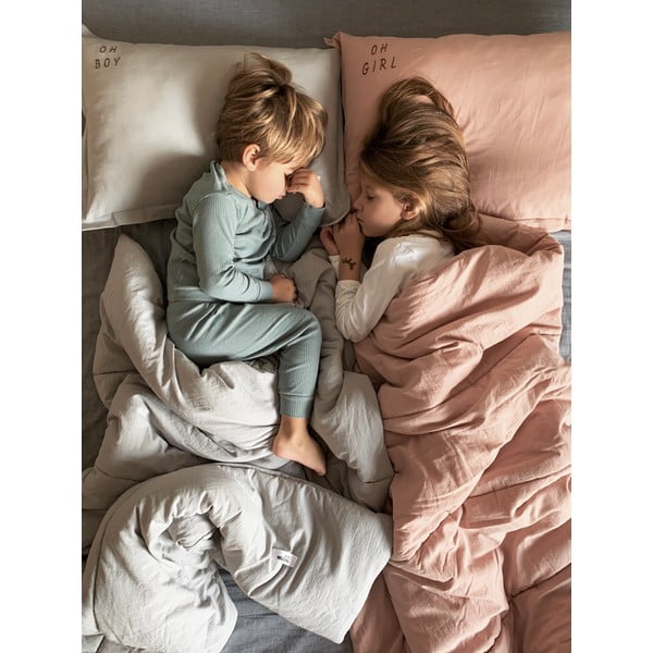 Világosszürke pamut gyerek takaró 80x100 cm – Malomi Kids-image-1