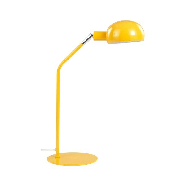 Sárga acél asztali lámpa hajlítható szerkezettel (magasság 59 cm) Lincon – Jotex-image-3