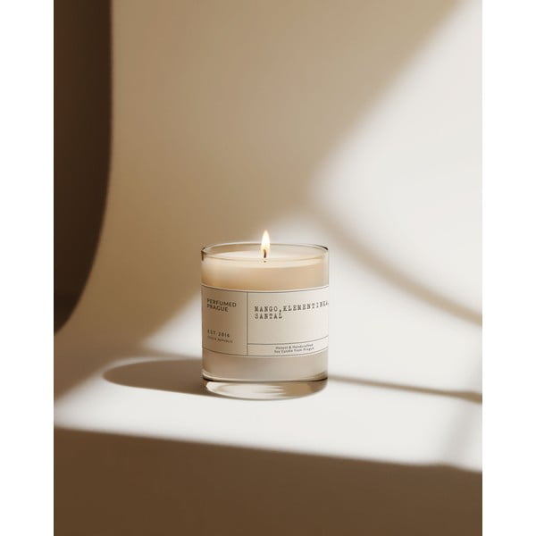 Illatos szójaviasz gyertya égési idő 40 ó #67 Mango, Clementine, Sandalwood – Perfumed Prague-image-4