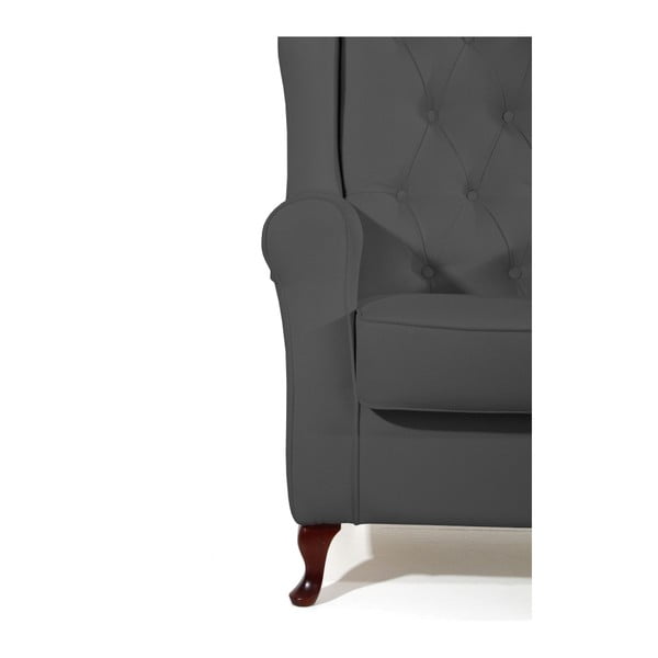 Lex antracit szürke füles fotel - Max Winzer-image-4