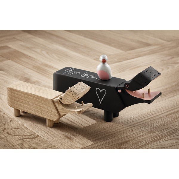 Bojesen Denmark Hippo dekorációs figura tömör bükkfából - Kay-image-1
