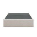 Bézs kárpitozott ágyneműtartós franciaágy 180x200 cm Matters – Kave Home