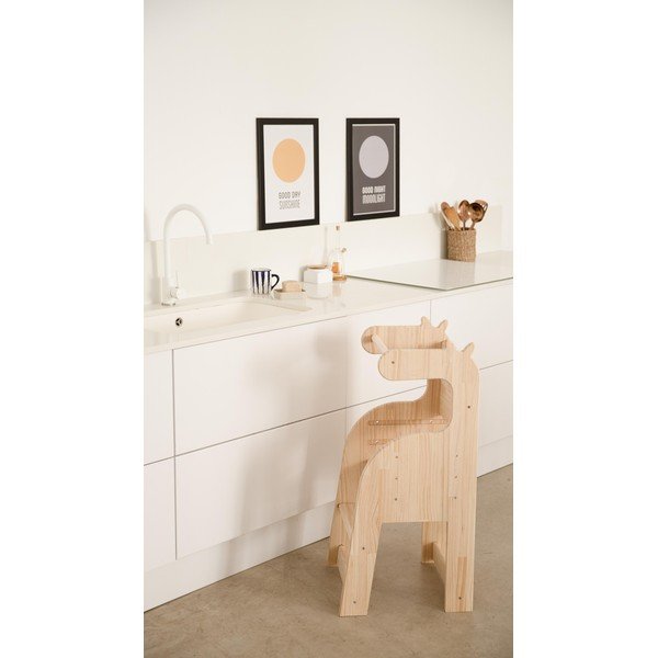 Giraffe tömör fenyő gyerekszék- Little Nice Things-image-1