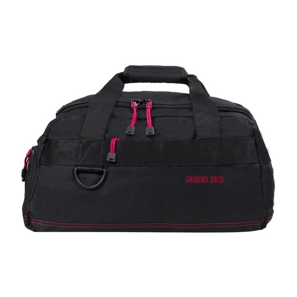Murcie fekete táska rózsaszín részletekkel, 34 l - Bluestar