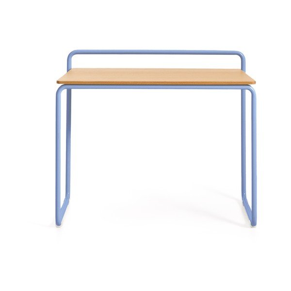 Gyerek íróasztal kőrisfa dekoros asztallappal 45x82 cm Tinn – Kave Home-image-2