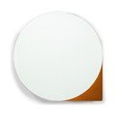 Terrakotta színű fém fali-tükrös fürdőszoba szekrény 55x55 cm Sonnet – Spinder Design