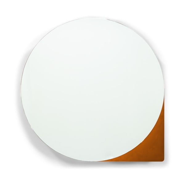 Téglavörös fém fali tükrös fürdőszoba szekrény 55x55 cm Sonnet – Spinder Design