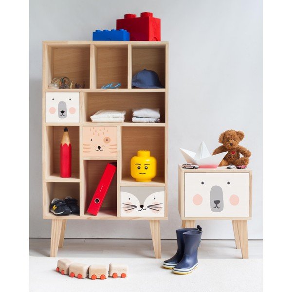 Polar Bear gyerek borovi fenyő éjjeliszekrény - The Wild Hug-image-2