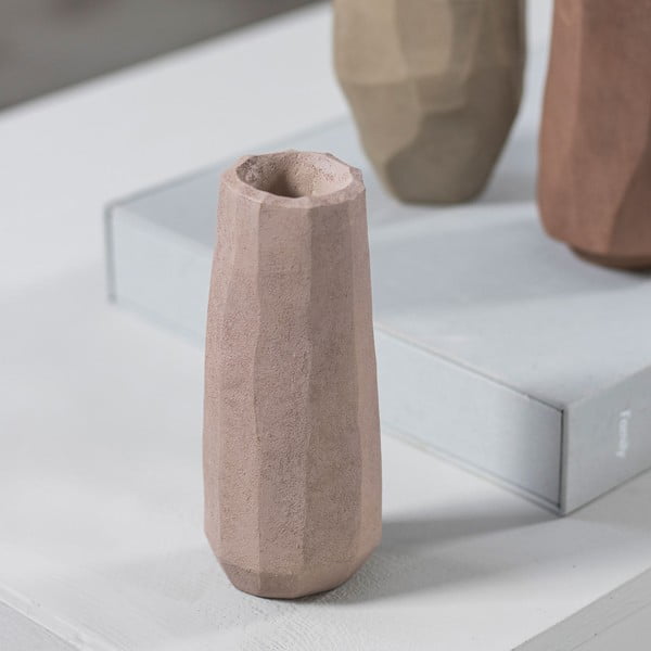 Rózsaszín poligyanta váza (magasság 15,5 cm) Nuki – Mette Ditmer Denmark-image-1