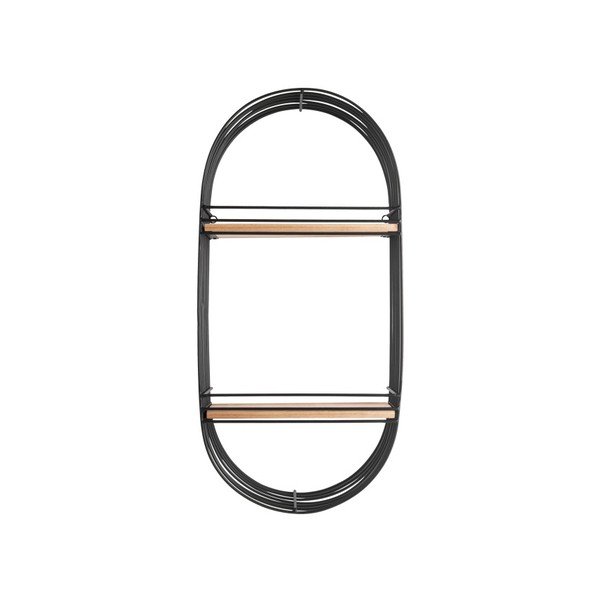 Oval fekete fali polc - Leitmotiv-image-2