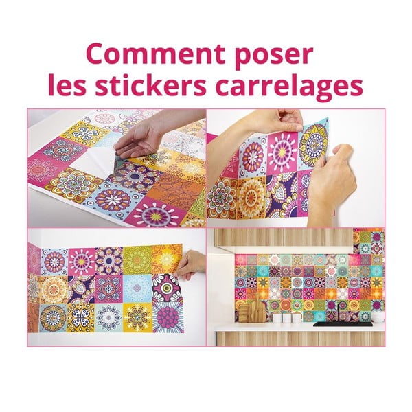 Fernando 60 db-os dekor falmatrica szett, 15 x 15 cm - Ambiance-image-3