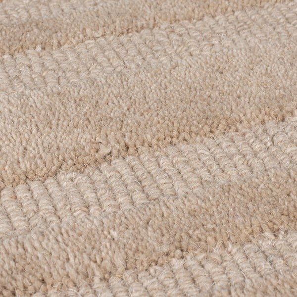Bézs kézi szövésű gyapjú szőnyeg 120x170 cm Zen Rectangles – Flair Rugs-image-2