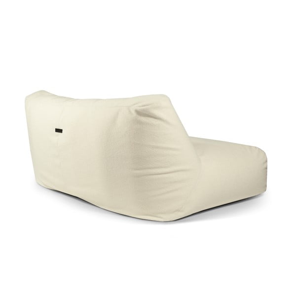 Krémszínű buklé babzsákfotel Sofa Tube 190 – SLOWDOWN-image-3