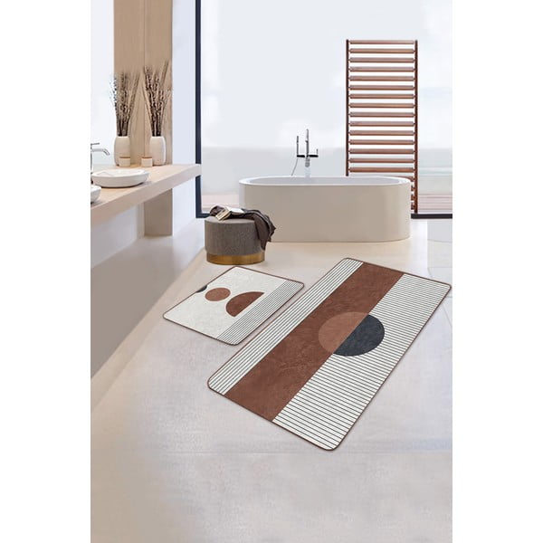 Fehér-barna fürdőszobai kilépő szett 2 db-os 60x100 cm – Mila Home-image-1