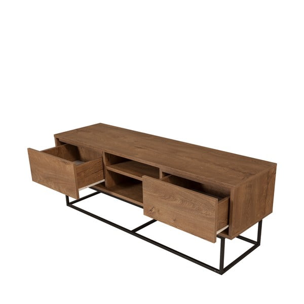 Natúr színű TV-állvány diófa dekorral 140x50 cm Rodez – Kalune Design-image-2
