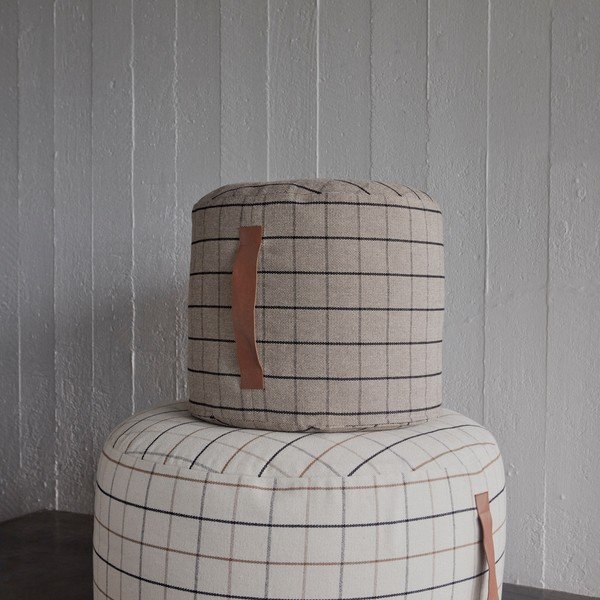 Krémszínű babzsákfotel Grid – OYOY Living Design-image-2
