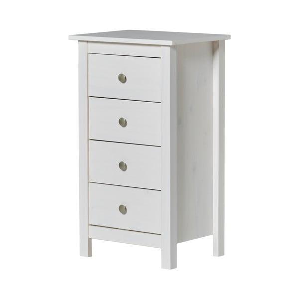 Fehér borovi fenyő magas komód 46x80 cm Berna – Marckeric-image-2