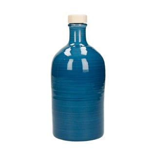 Maiolica kék olajtartó palack, 500 ml - Brandani