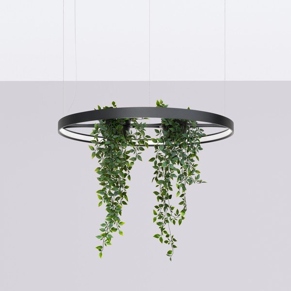 Fekete alumínium LED függőlámpa ø 78 cm RIO – Thoro-image-4