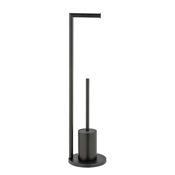 Acél WC-papír tartó állvány WC-kefével Ferla – Wenko-image-2