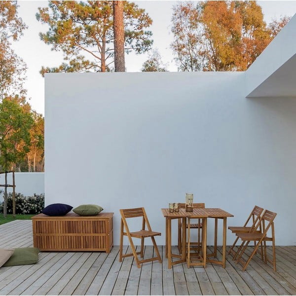 Natúr színű fa kerti tárolódoboz Noemi  – Bizzotto-image-1