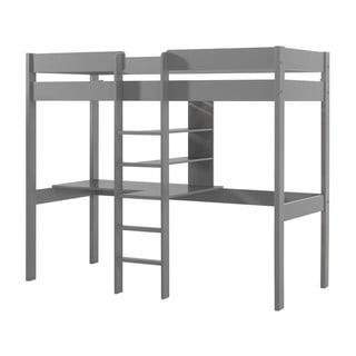 Szürke magasított gyerekágy 90x200 cm Pino - Vipack