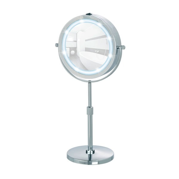 Kozmetikai tükör világítással-nagyítós (ötszörös) ø 13,5 cm Lumi – Wenko-image-1