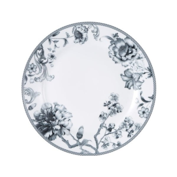 Olivia fehér-szürke porcelán tányér, ⌀ 26,2 cm - Bergner