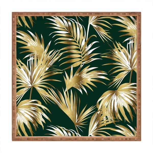Palms dekoratív fatálca, 40 x 40 cm